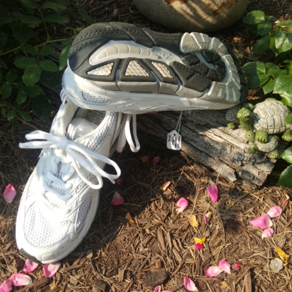 DR. SCHOLL'S ♡ White Leather|Mesh Air-Pillo Personal Trainers Rocker Sneakers 6 - Picture 10 of 13